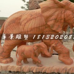 石頭大象，石雕大象，石雕母子象