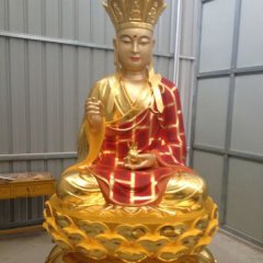 ?玻璃鋼地藏王，玻璃鋼彩金佛像