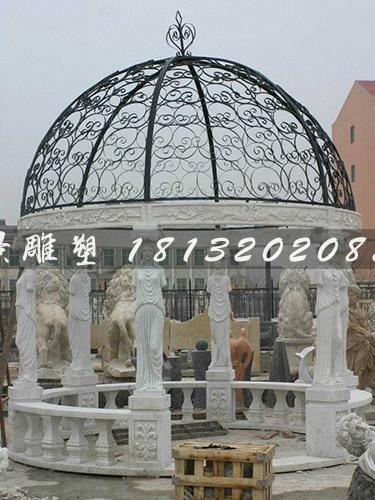 石頭涼亭，歐式石雕涼亭