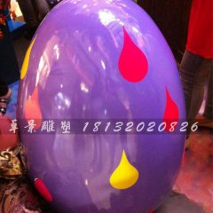 彩繪彩蛋雕塑，玻璃鋼彩蛋雕塑，圣誕節(jié)彩蛋雕塑