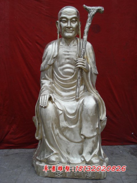 十八羅漢銅雕，鑄銅十八羅漢雕塑