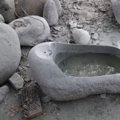 大理石花盆，石水盆