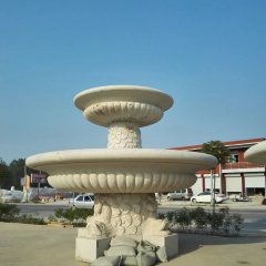 大理石噴泉，兩層石噴泉
