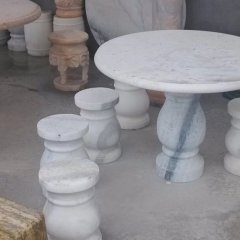 大理石石桌石凳，公園石桌石凳