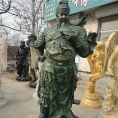 關(guān)公銅雕， 鑄銅關(guān)公雕塑