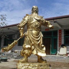 關(guān)公銅雕，鑄銅關(guān)公雕塑，關(guān)二爺銅雕