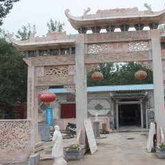 石雕牌樓，三門(mén)石牌樓