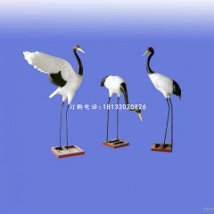 玻璃鋼仙鶴雕塑，玻璃鋼廣場(chǎng)仙鶴雕塑