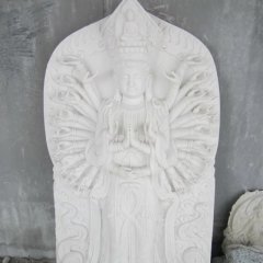 漢白玉千手觀音，觀音石雕