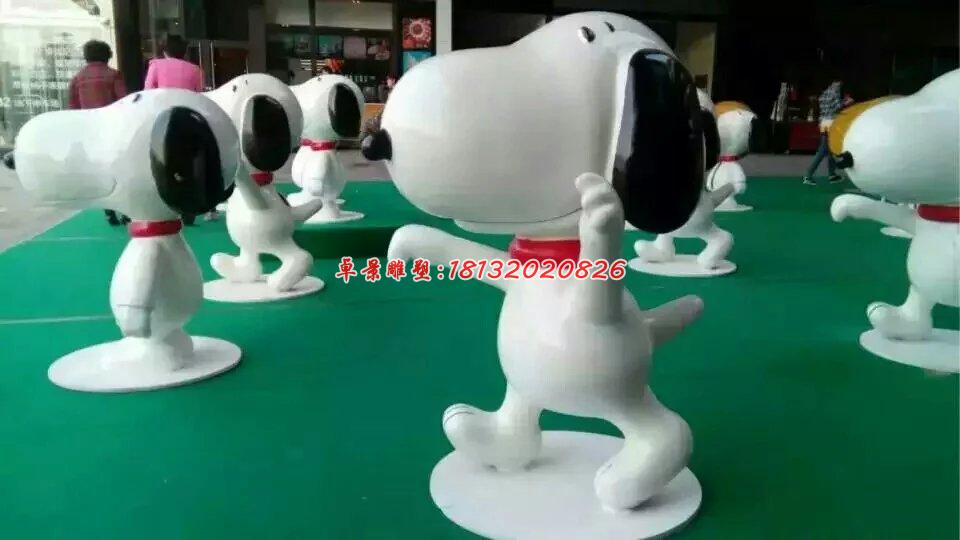 玻璃鋼史努比雕塑，玻璃鋼卡通雕塑