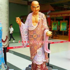 玻璃鋼羅漢雕塑，彩繪佛像雕塑
