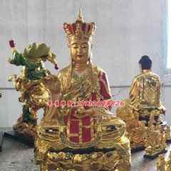 玻璃鋼地藏王雕塑，玻璃鋼佛像雕塑