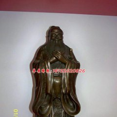 孔子銅雕，校園古代名人銅雕