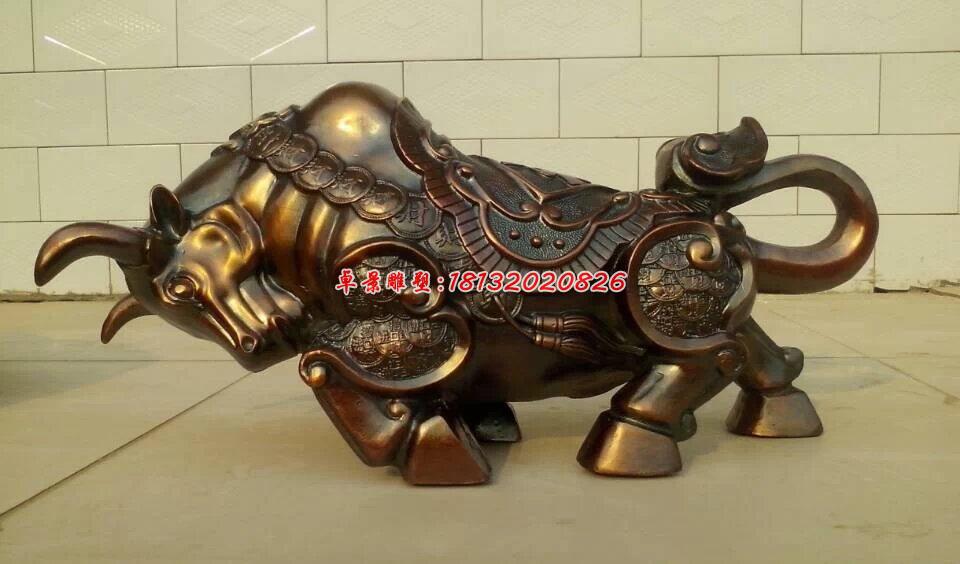 開荒牛銅雕,廣場招財(cái)牛銅雕