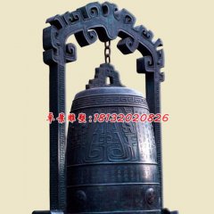 銅鐘雕塑，寺廟青銅鐘