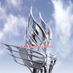 不銹鋼廣場(chǎng)雕塑，大型不銹鋼雕塑