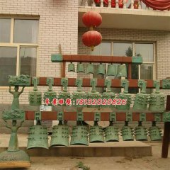 編鐘銅雕，仿古青銅編鐘雕塑