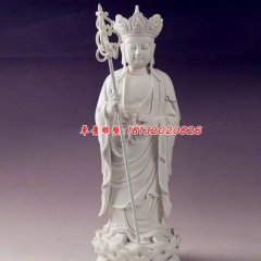 漢白玉佛像雕塑，地藏王菩薩石雕