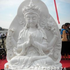 漢白玉觀音佛像，漢白玉寺廟佛像雕塑