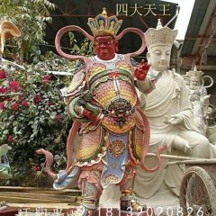 玻璃鋼四大天王，玻璃鋼彩繪雕塑