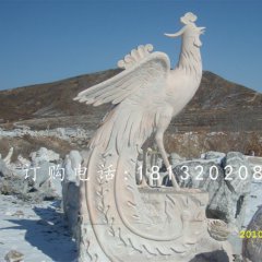 鳳凰石雕，晚霞紅動(dòng)物石雕