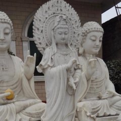 觀音菩薩石雕，大理石觀音雕塑