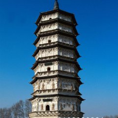 佛塔石雕，大理石佛塔雕塑