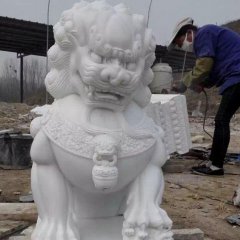 北京獅石雕，漢白玉獅子石雕