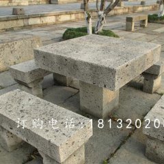 方桌石雕，長凳石雕，公園石桌凳