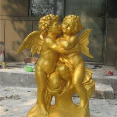玻璃鋼小天使雕塑，玻璃鋼西方人物雕塑