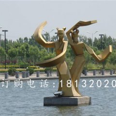 不銹鋼古代美女雕塑，抽象人物雕塑