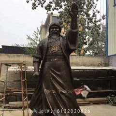 成吉思汗銅雕，廣場(chǎng)古人雕塑