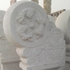 石雕門墩，抱鼓石