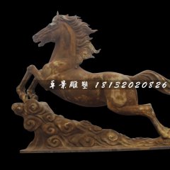 銅雕馬，廣場(chǎng)馬踏祥云銅雕