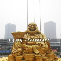 彌勒佛銅雕，廣場大型銅佛像