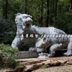 母子虎石雕，公園動(dòng)物石雕
