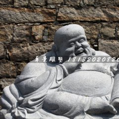 大肚彌勒佛石雕，公園坐式佛像石雕