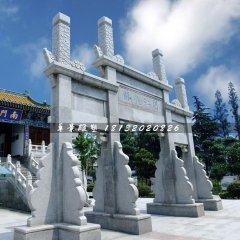 大理石牌坊，廣場(chǎng)三門(mén)牌坊石雕