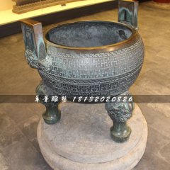 三足香爐銅雕，寺廟銅香爐