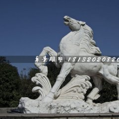 馬踏浪石雕，廣場石雕馬