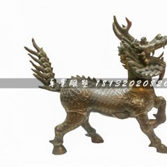 麒麟銅雕，廣場神獸銅雕