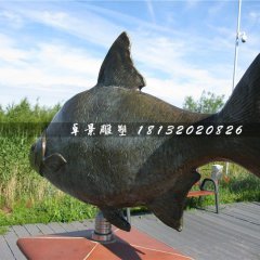 銅雕魚，廣場動物銅雕