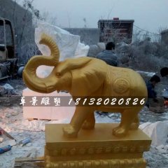 大象銅雕，吉祥大象銅雕