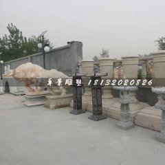 石燈雕塑，仿古石燈雕塑
