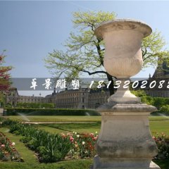 花缽石雕，大理石花盆