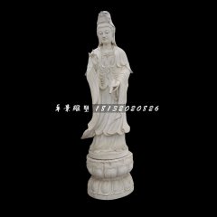 立式佛像，大理石觀音菩薩