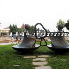 孔融讓梨銅雕，景觀銅雕