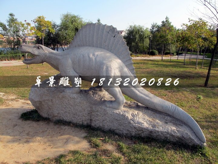 恐龍石雕,公園動(dòng)物石雕 (1)