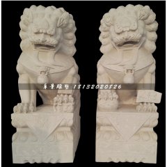大理石獅子，北京獅石雕