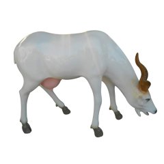 玻璃鋼山羊雕塑，仿真動物雕塑